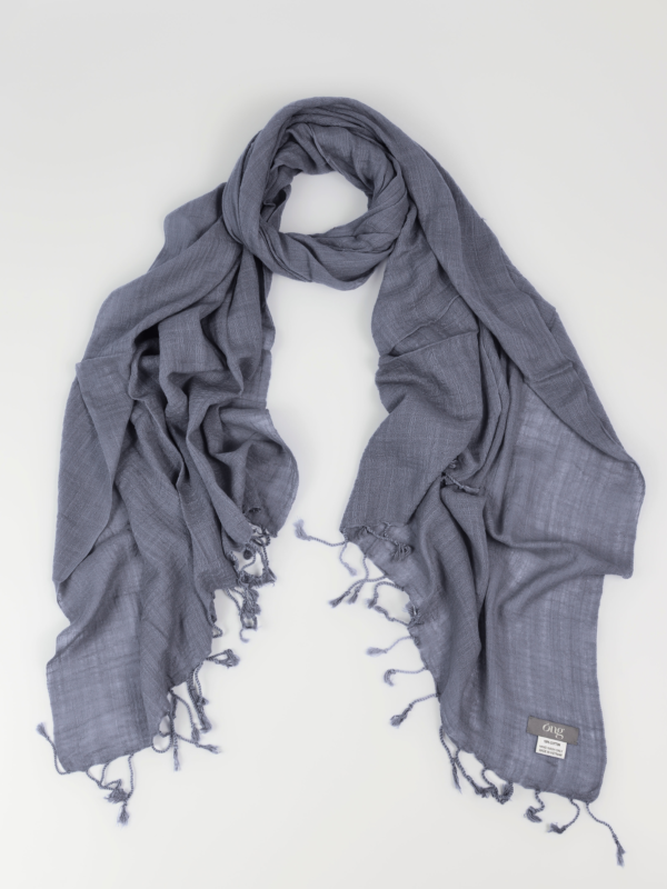 Khăn 100% cotton giản dị phong trần Tím Khói