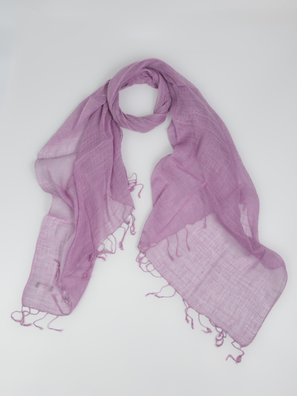 Khăn quàng cổ Linen Lilac