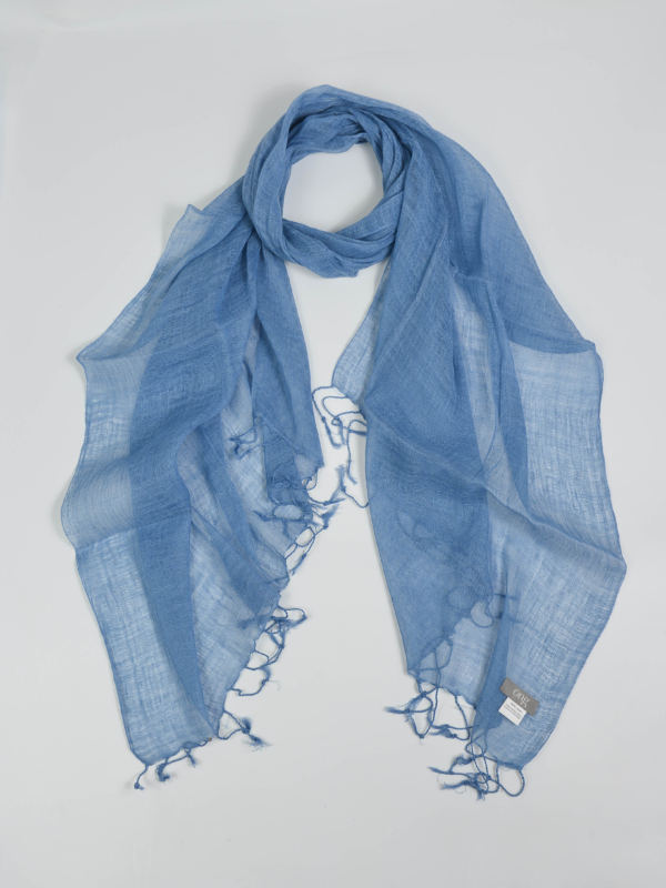 Khăn quàng cổ Linen Blue