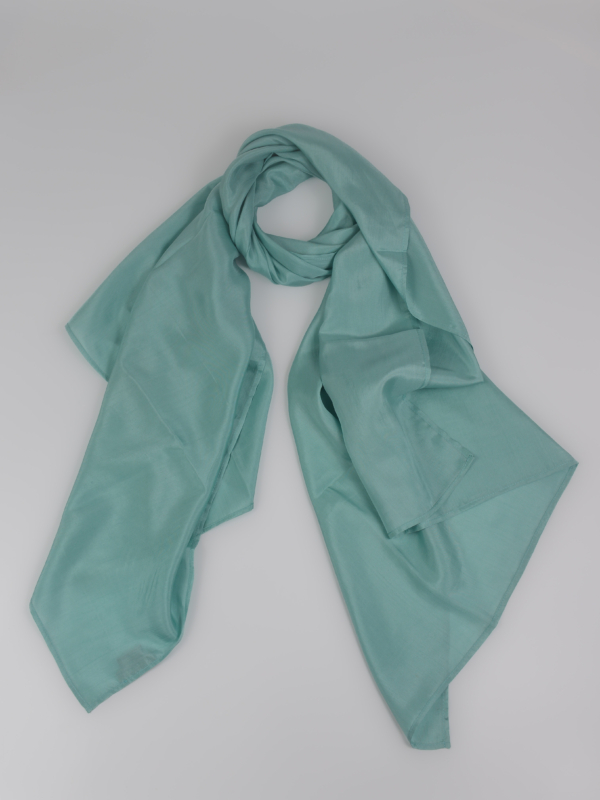 Khăn lụa Luxury Seafoam