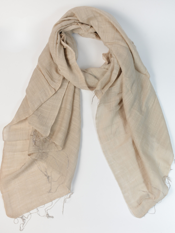 Khăn quàng Silk & Cotton mỏng nhẹ xuân hè Be Sáng